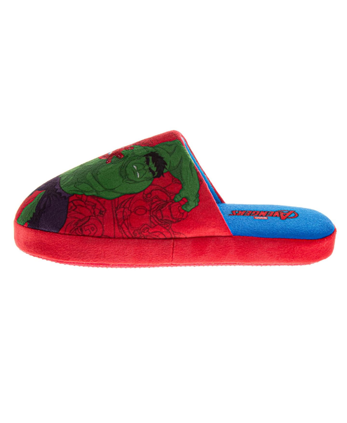 Тапочки Marvel Avengers Slippers Cozy, Plush, and Fun House Footwear для мальчиков, цвет: Красный / Синий — фото 4