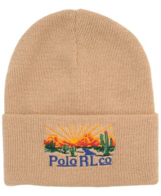 Men's Desert Embroidered Polo Beanie