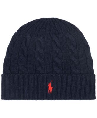 Men's Cashmere Blend Cable Beanie