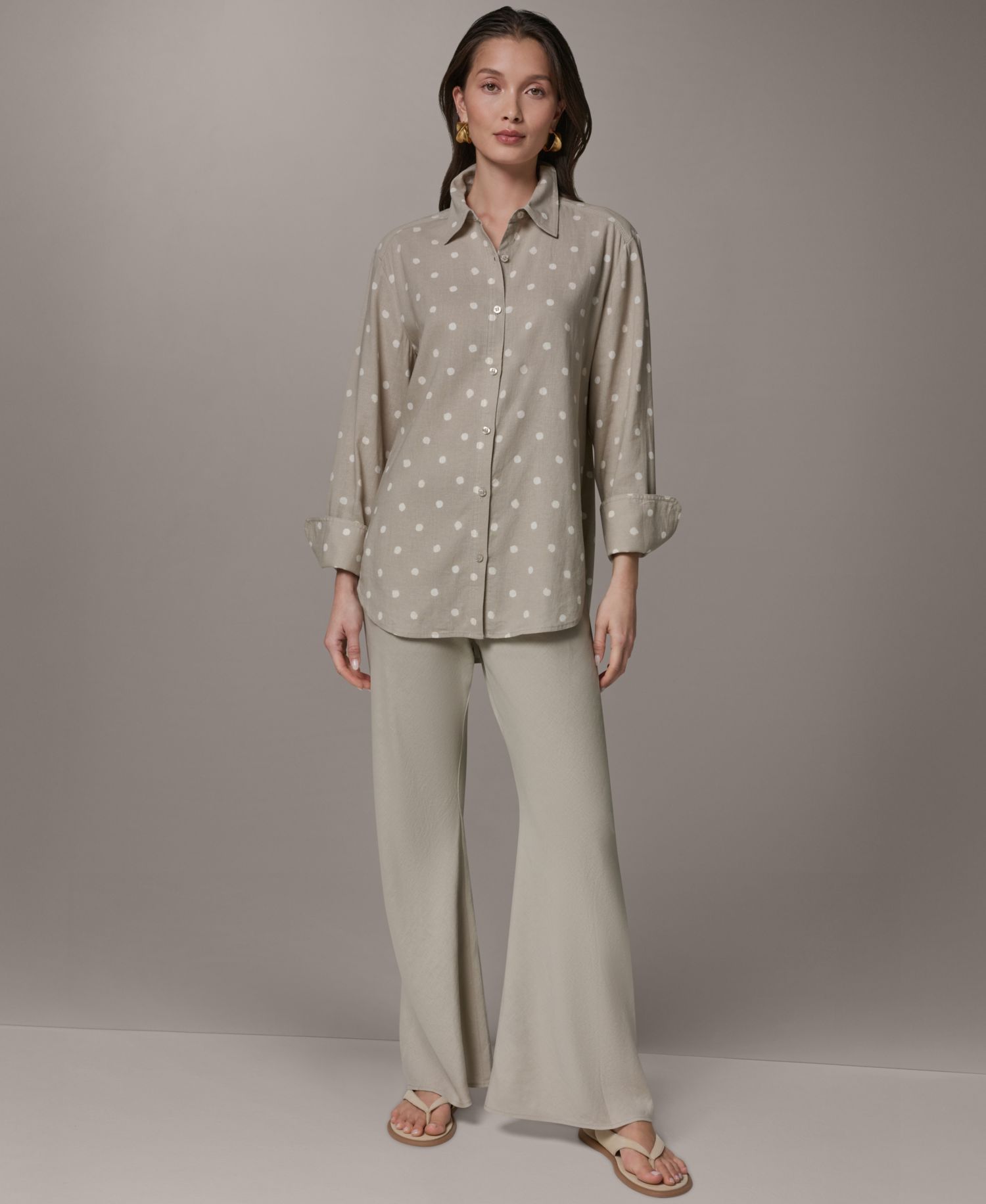 Women's Long-Sleeve Button-Front Shirt