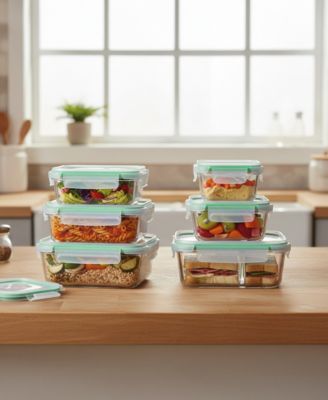 Kitchen 12-Pc. Glass Food Storage Set
