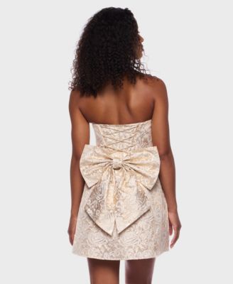 dear me fit and flare bow mini dress Dear Me Fit And Flare Bow Mini Dress  VICI