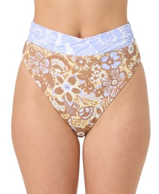 Juniors' Izabelle Floral Stellan High-Rise Swim Bottoms