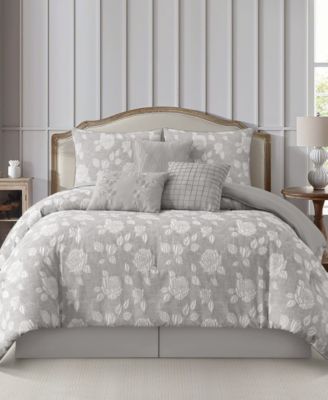 Leana Floral 7-Piece Comforter Set, King