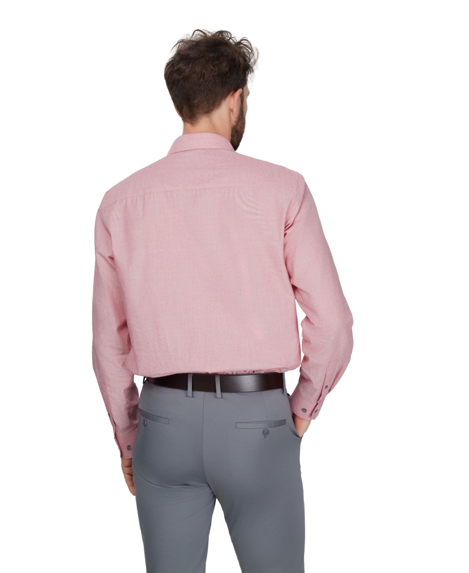 Men's Regular-Fit Solid Dress Shirt