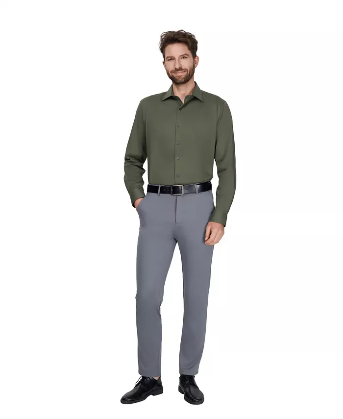 Men's Regular-Fit Solid Dress Shirt - thumbnail 2