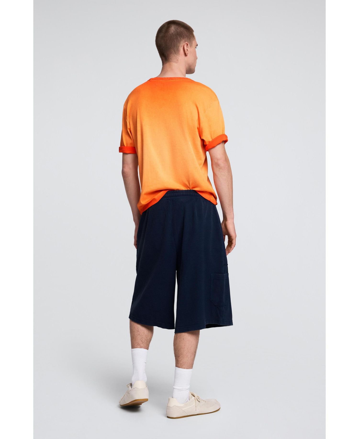 Men's Plain knit bermuda shorts