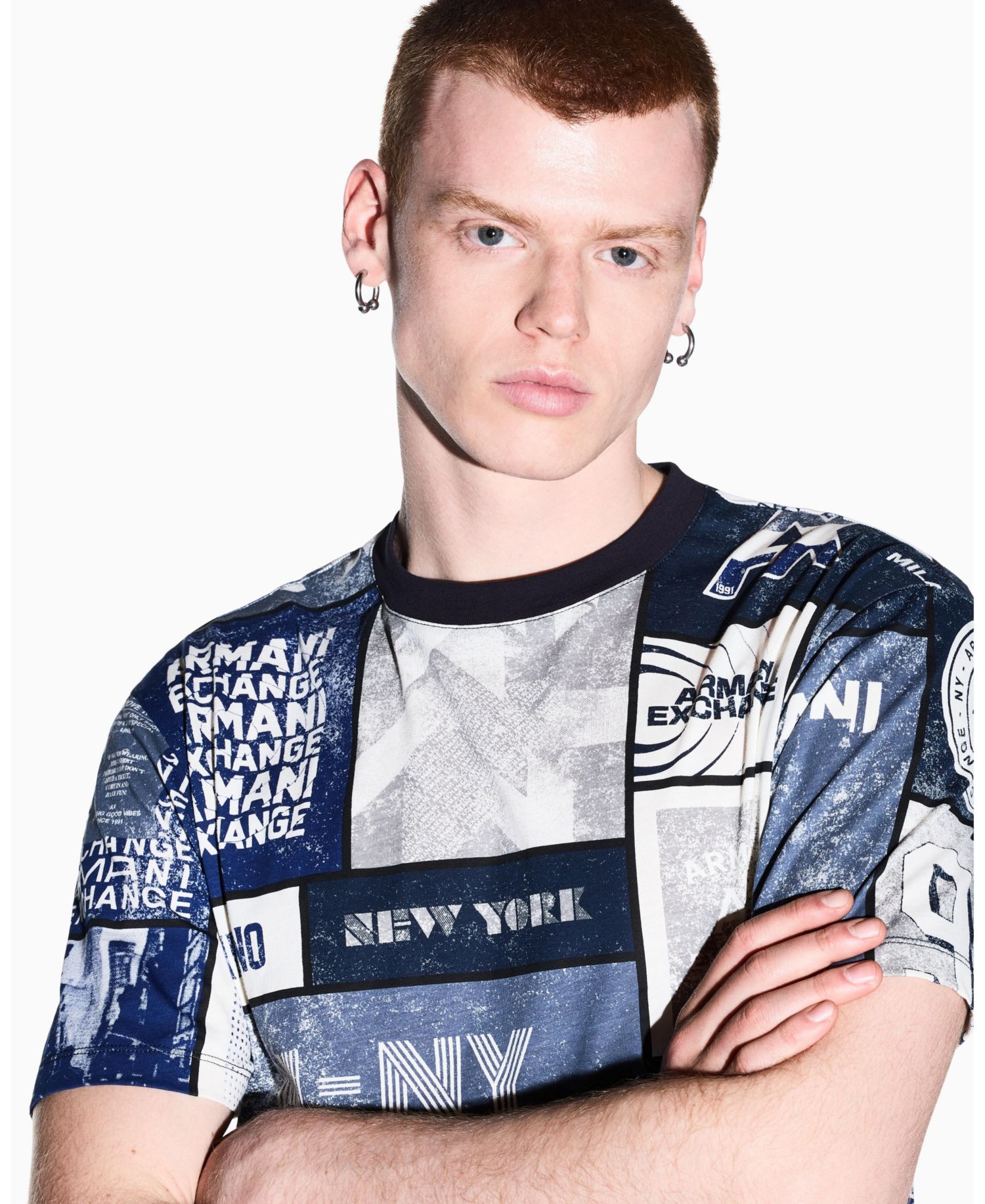 Men's Short Sleeve Collage Logo T-Shirt