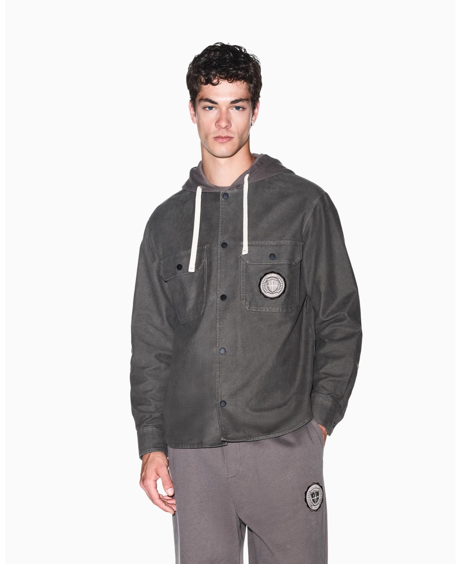 Men's Crossover Hooded Jacket