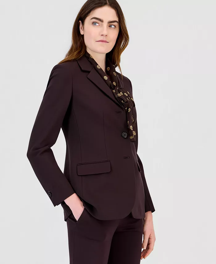 Women's Three-Button Notched-Collar Blazer - thumbnail 3