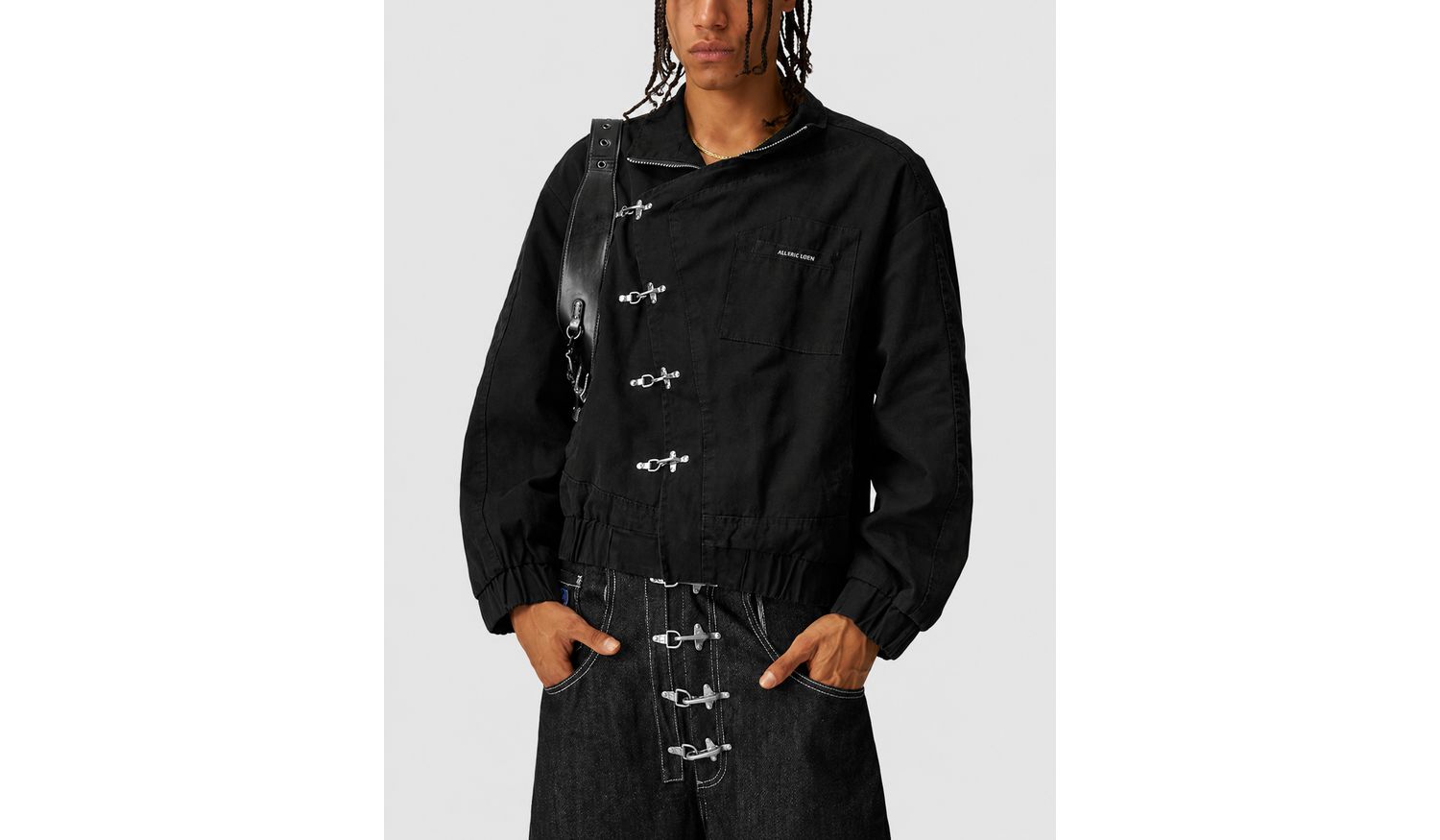 Men's Boxy Fireman Clasp Jacket