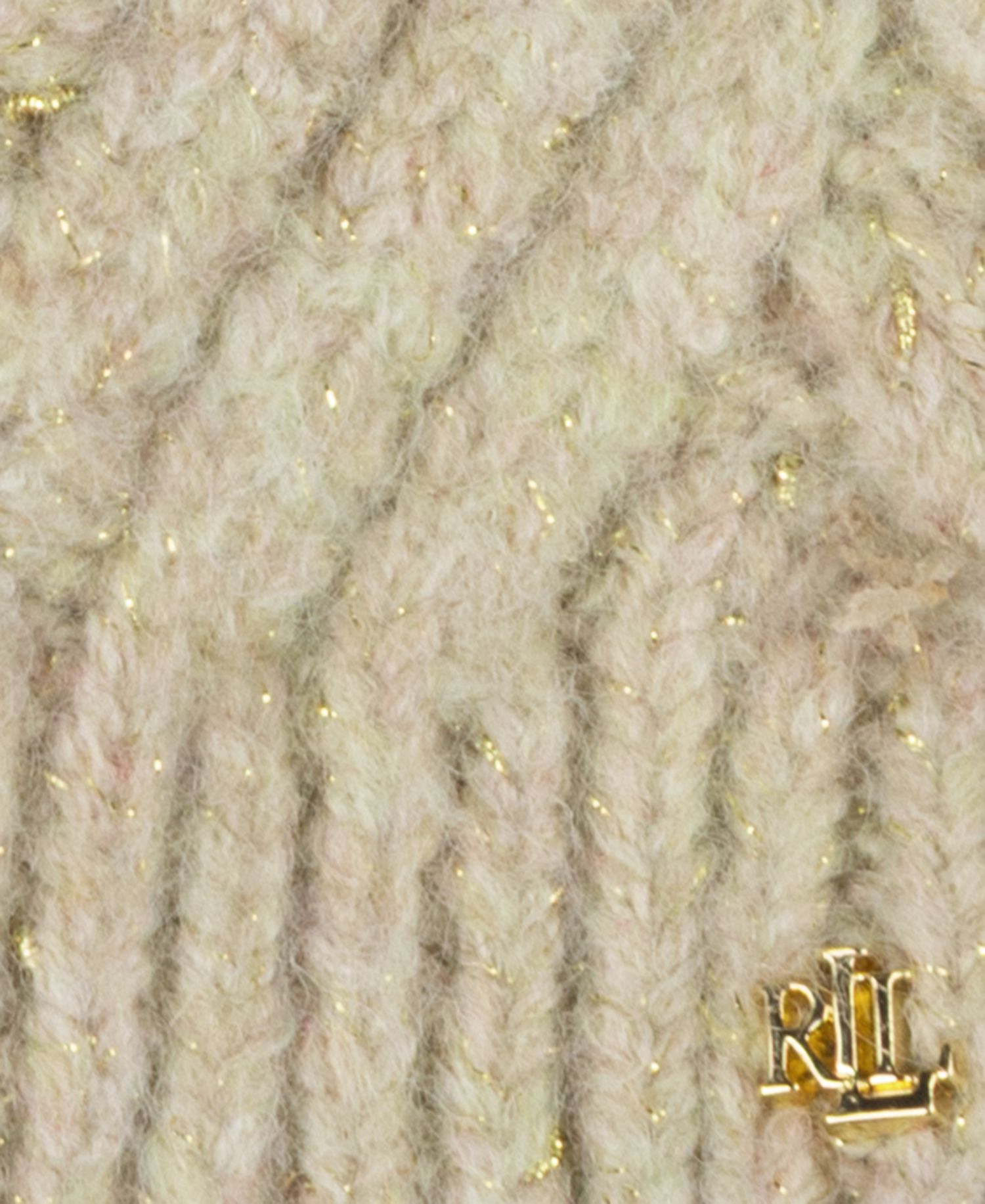 Shine Herringbone Knit Hat