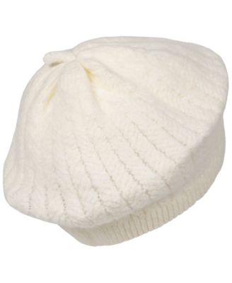 Herringbone Knit Beret Hat