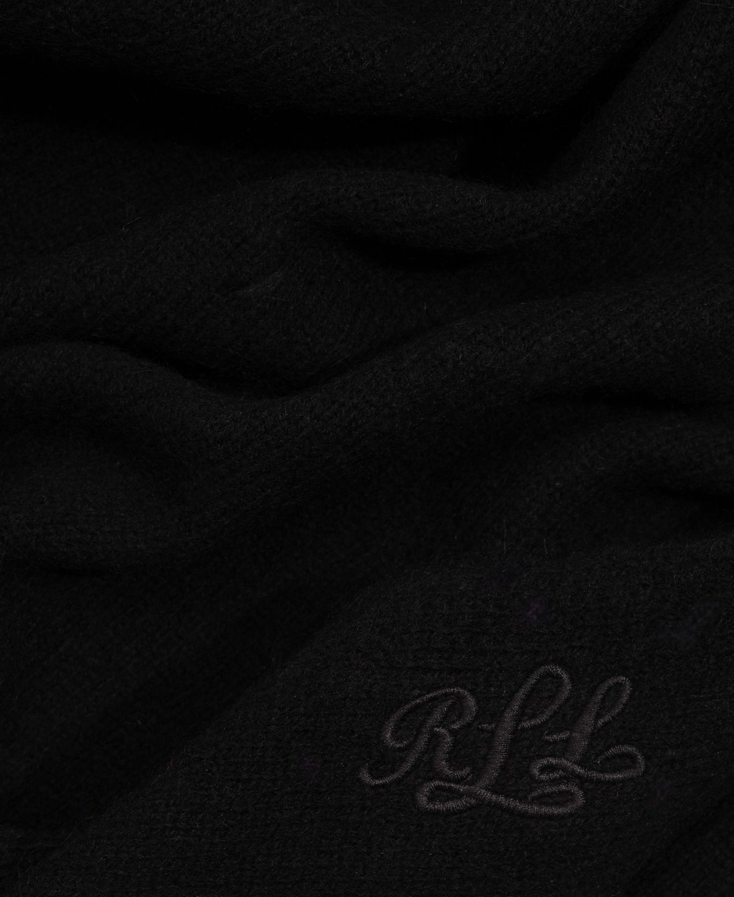 Wool Knit Triangle Scarf