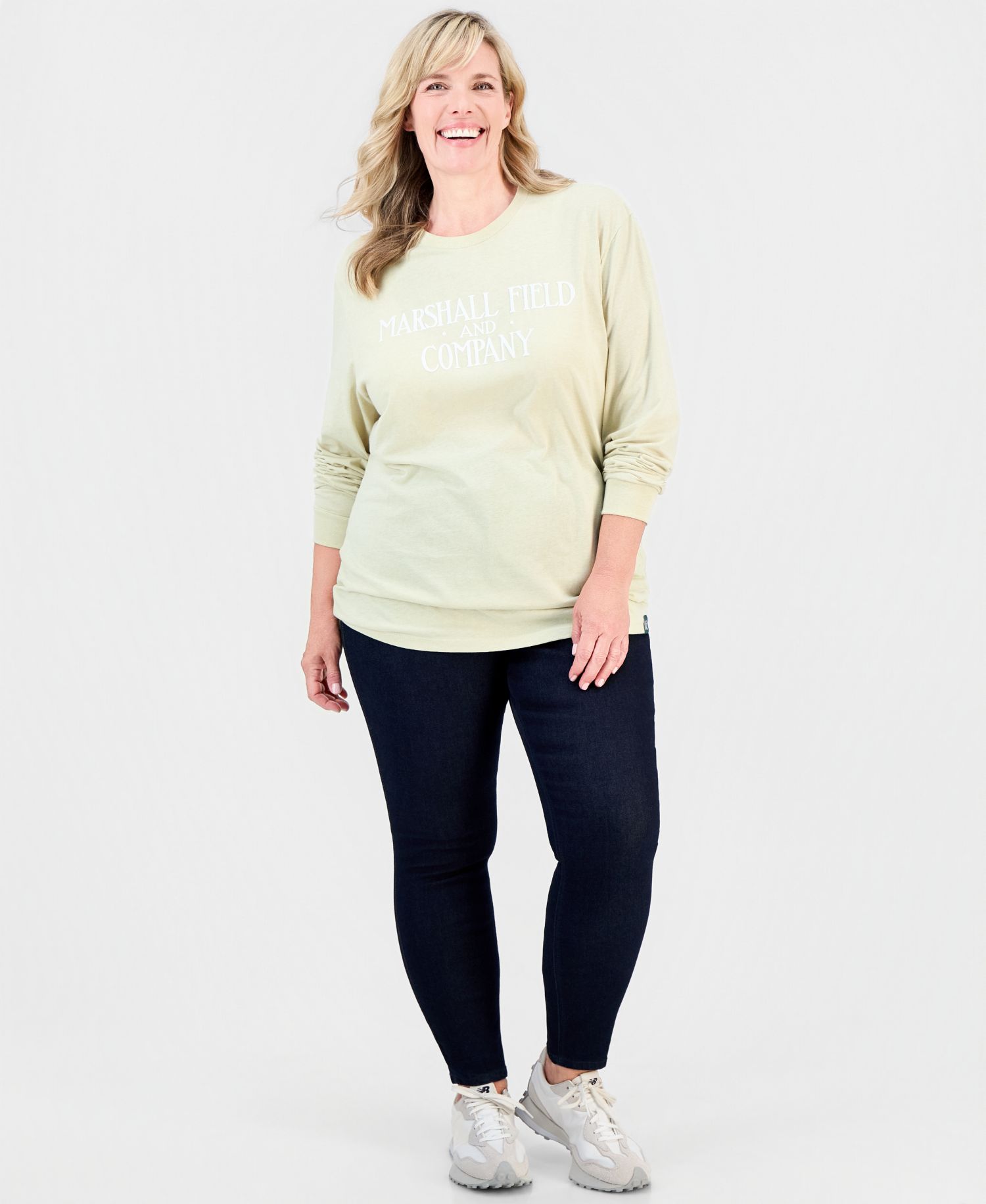 Adult Unisex Logo Crewneck Long-Sleeve Shirt