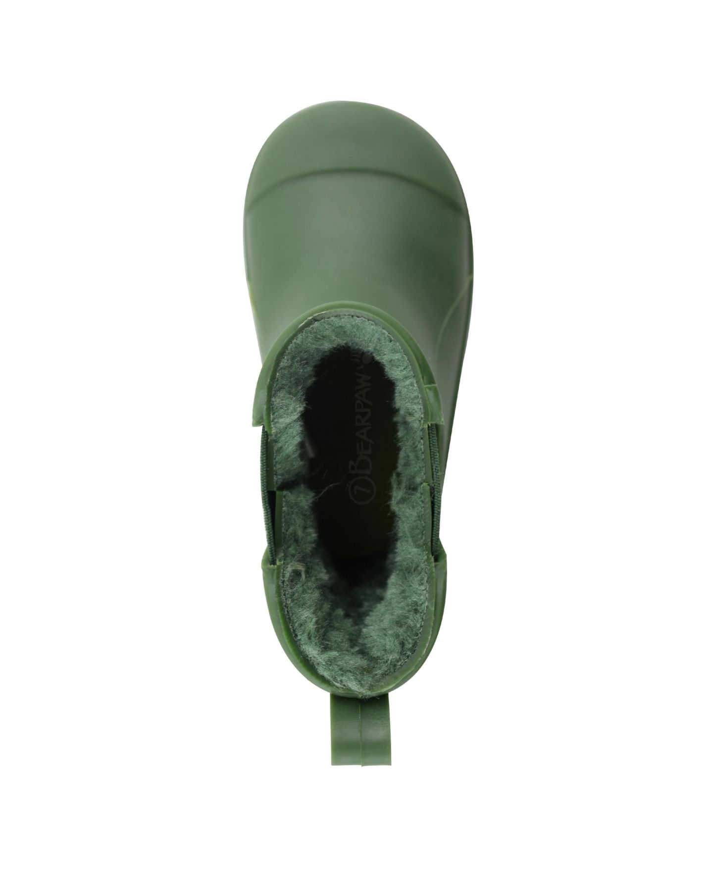 Детские ботинки BEARPAW Faux Fur Lined Chelsea Waterproof Rain Boots, цвет: Тёмно-зелёный — фото 7