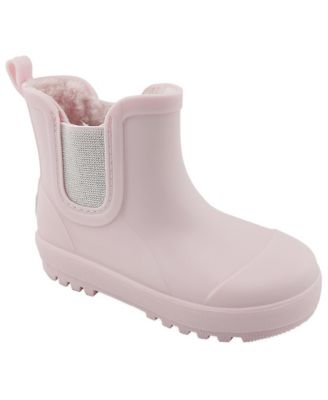 Kid's Faux Fur Lined Chelsea Waterproof Rain Boots
