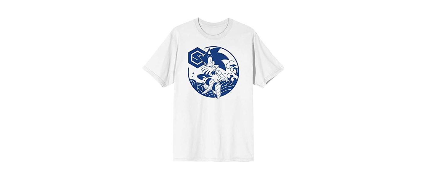 Мужская футболка Sonic the Hedgehog Modern Character White Graphic Tee - 3XL, цвет: Белый — фото 5