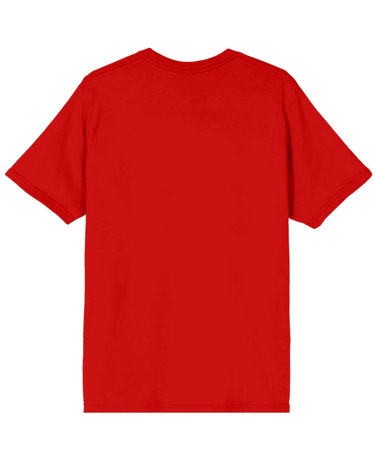 Мужская футболка Smile Text With Hidden Face Crew Neck Short Sleeve Adult Red T-shirt-XXL, цвет: Красный — фото 7