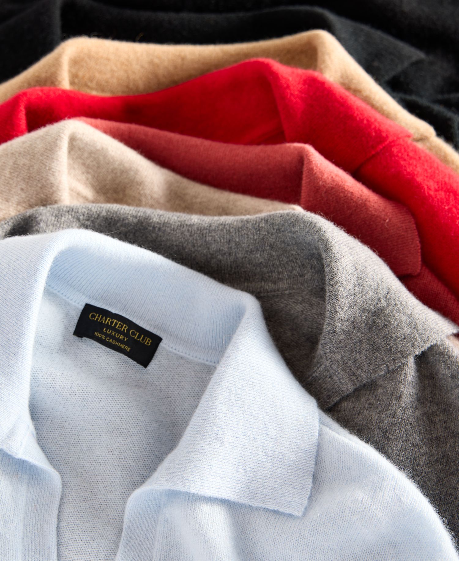 Women's Johnny-Collar 100% Cashmere Long-Sleeve Sweater