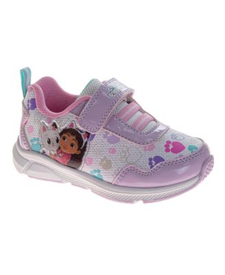 Girls Athletic Hook and Loop Light-Up Sneakers