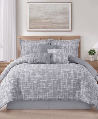 Yllena Geometric 7-Piece Comforter Set, King