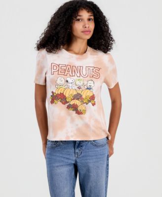 Juniors' Peanuts Cloud-Wash Crewneck Tee