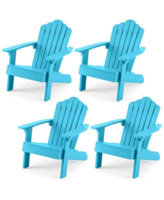  Kids Adirondack Chairs Tilted High Backrest Wide Armrests and Angled Seat