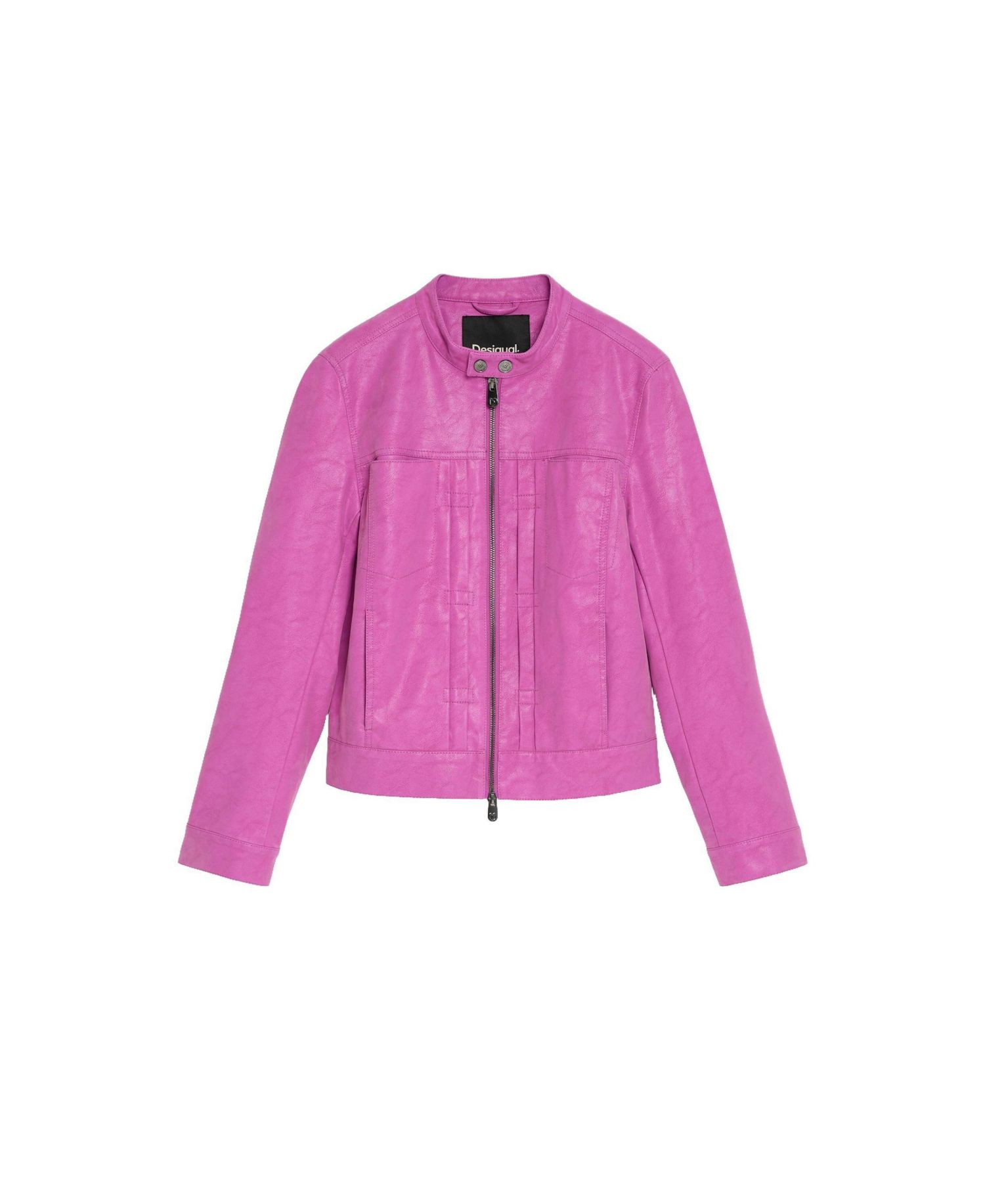 Women's Short Faux Leather Jacket