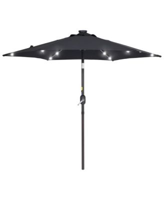Enhance Your Outdoor Oasis With 7.5Feet LED Round Patio Umbrella - Stylish, Durable, And Sun-Protective