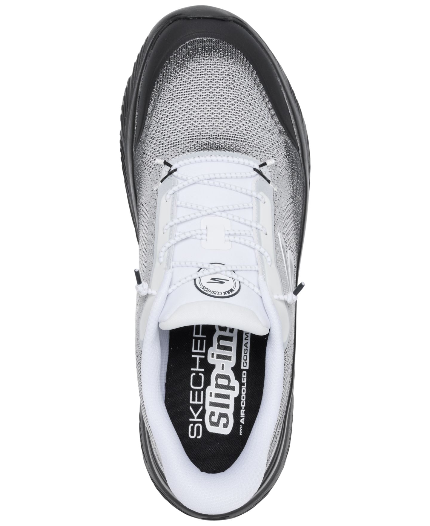 Мужские кроссовки Skechers Slip-Ins: GO Walk Max Cushioning - Zoltar, цвет: Чёрный — фото 4