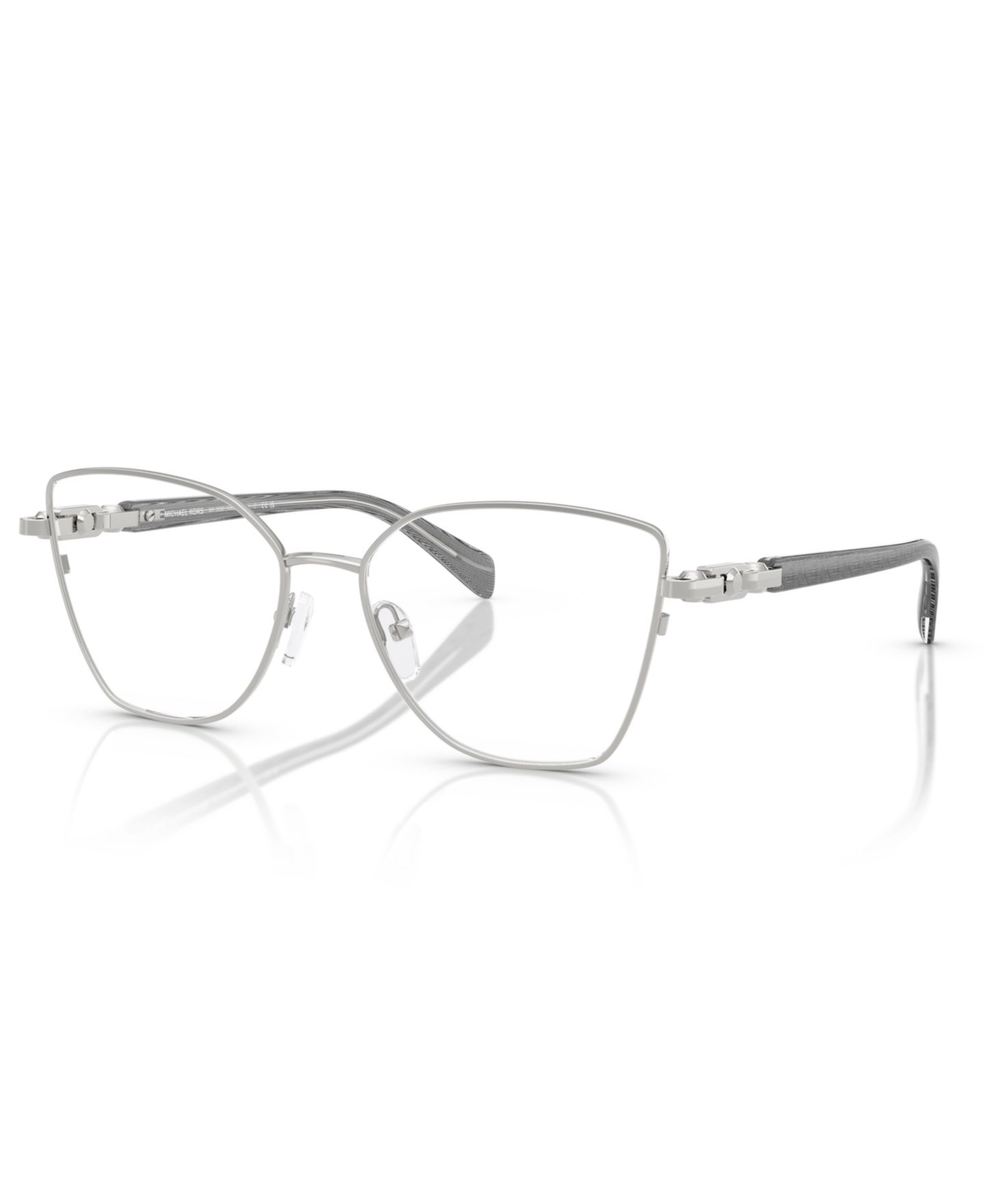 Женские очки Michael Kors Nikki Beach Eyeglasses, MK3090, цвет: Серебряный блестящий — фото 1