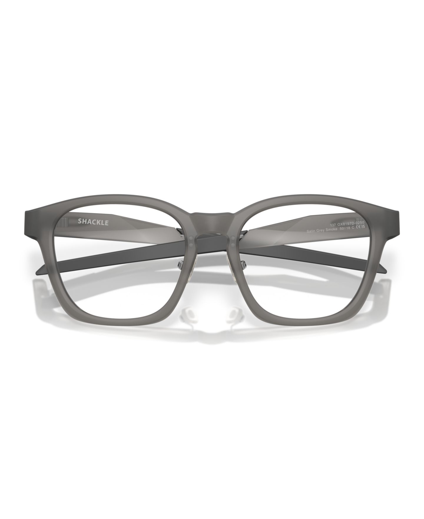 Очки Oakley Unisex Shackle Eyeglasses, OX8197D, цвет: Атласный серый дымчатый — фото 5