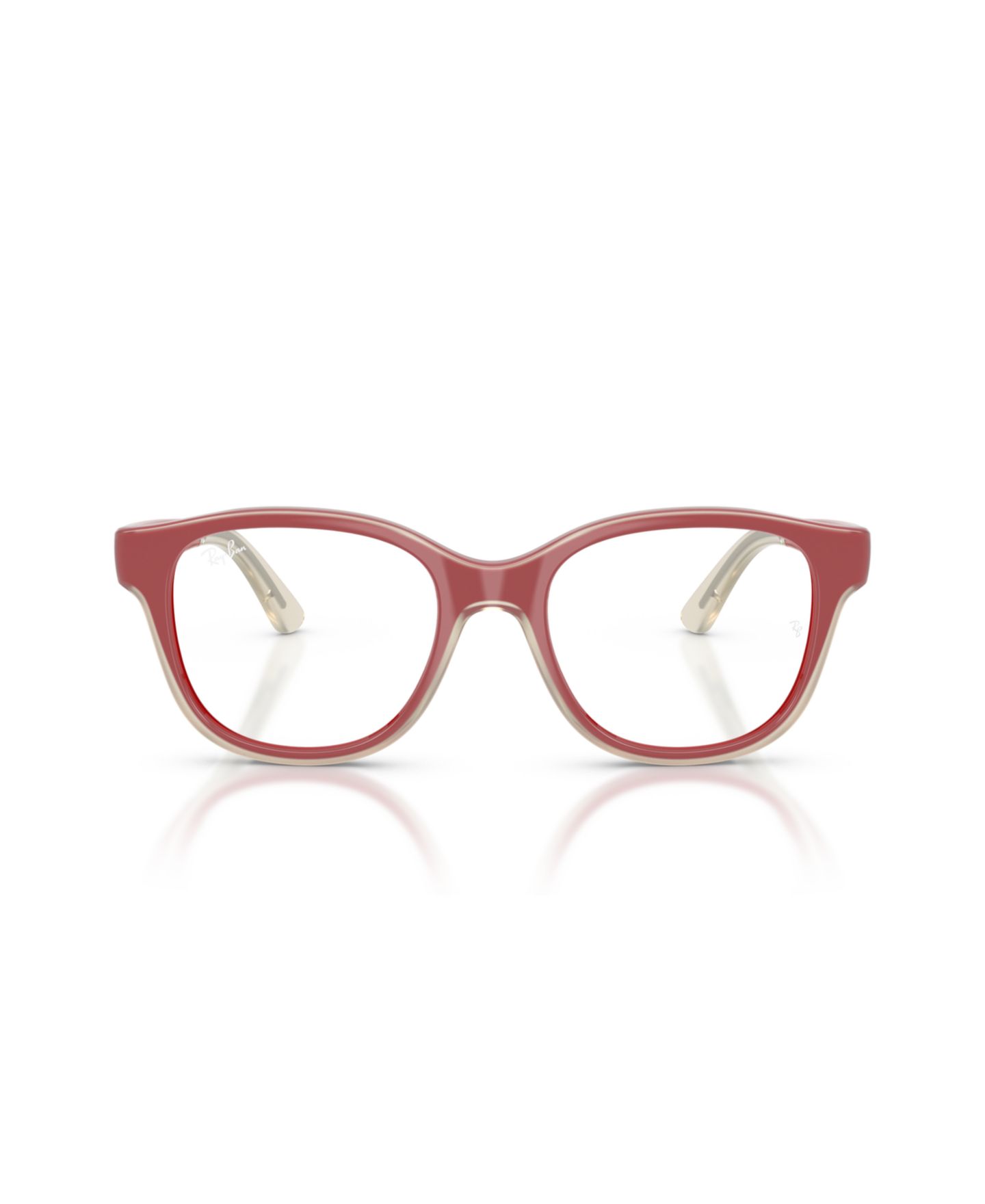 Женские очки Ray-Ban Jr Child Eyeglasses, RB1950, цвет: Красный прозрачный — фото 2