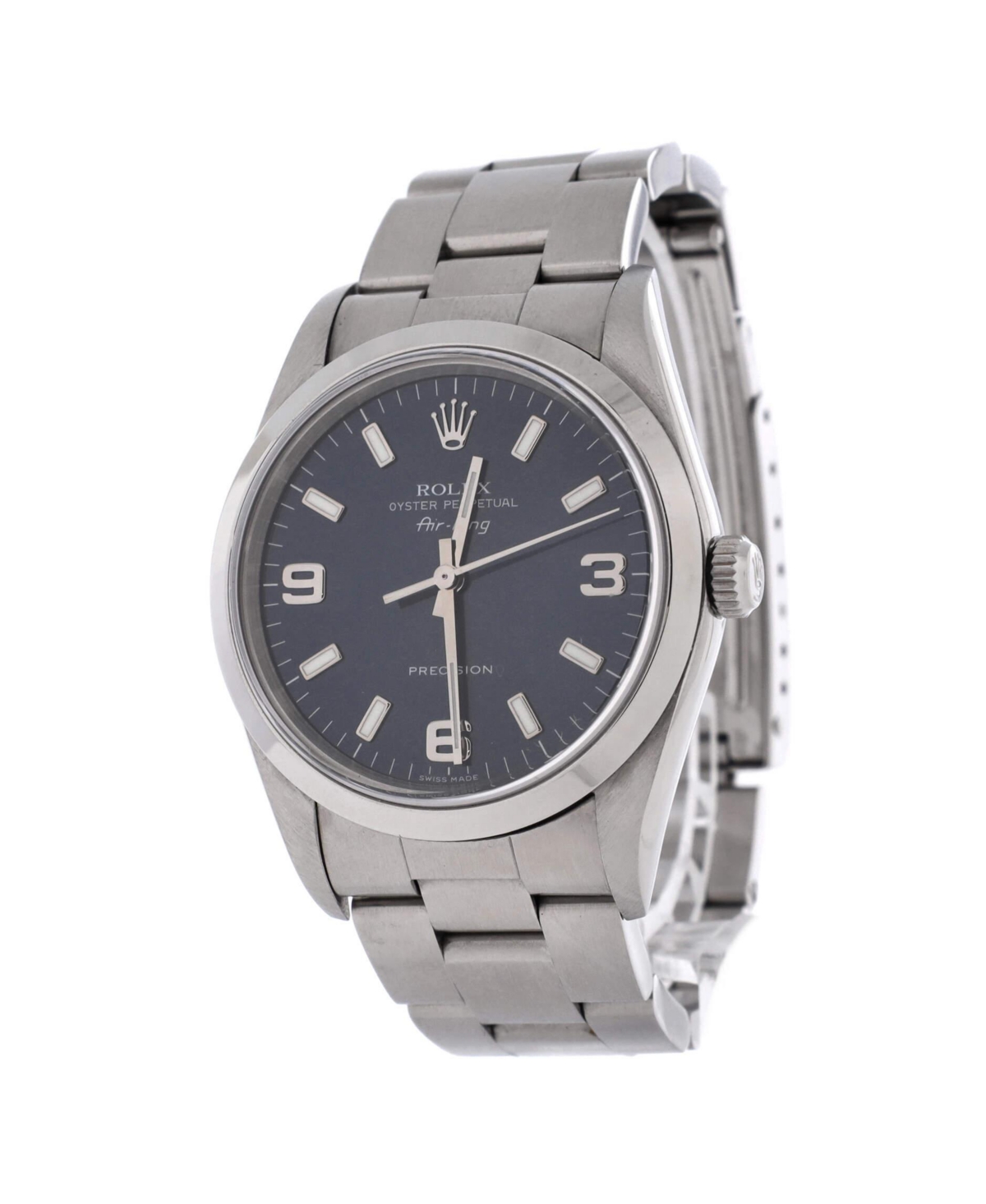Pre-Owned Rolex Oyster Perpetual Air King Automatic Watch in Stainless Steel 34mm