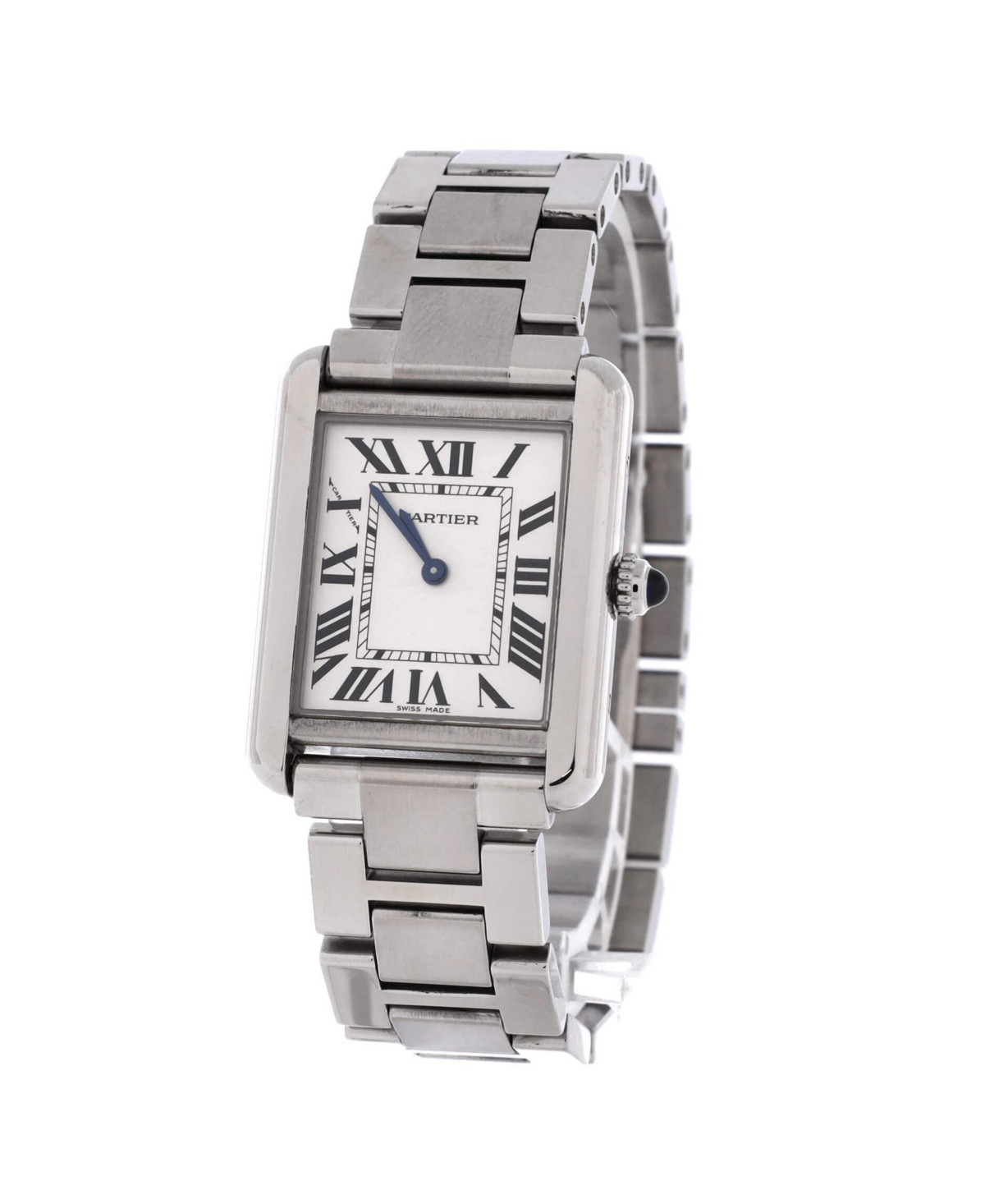 Pre-Owned Cartier Tank Solo Quartz Watch in Stainless Steel 24mm