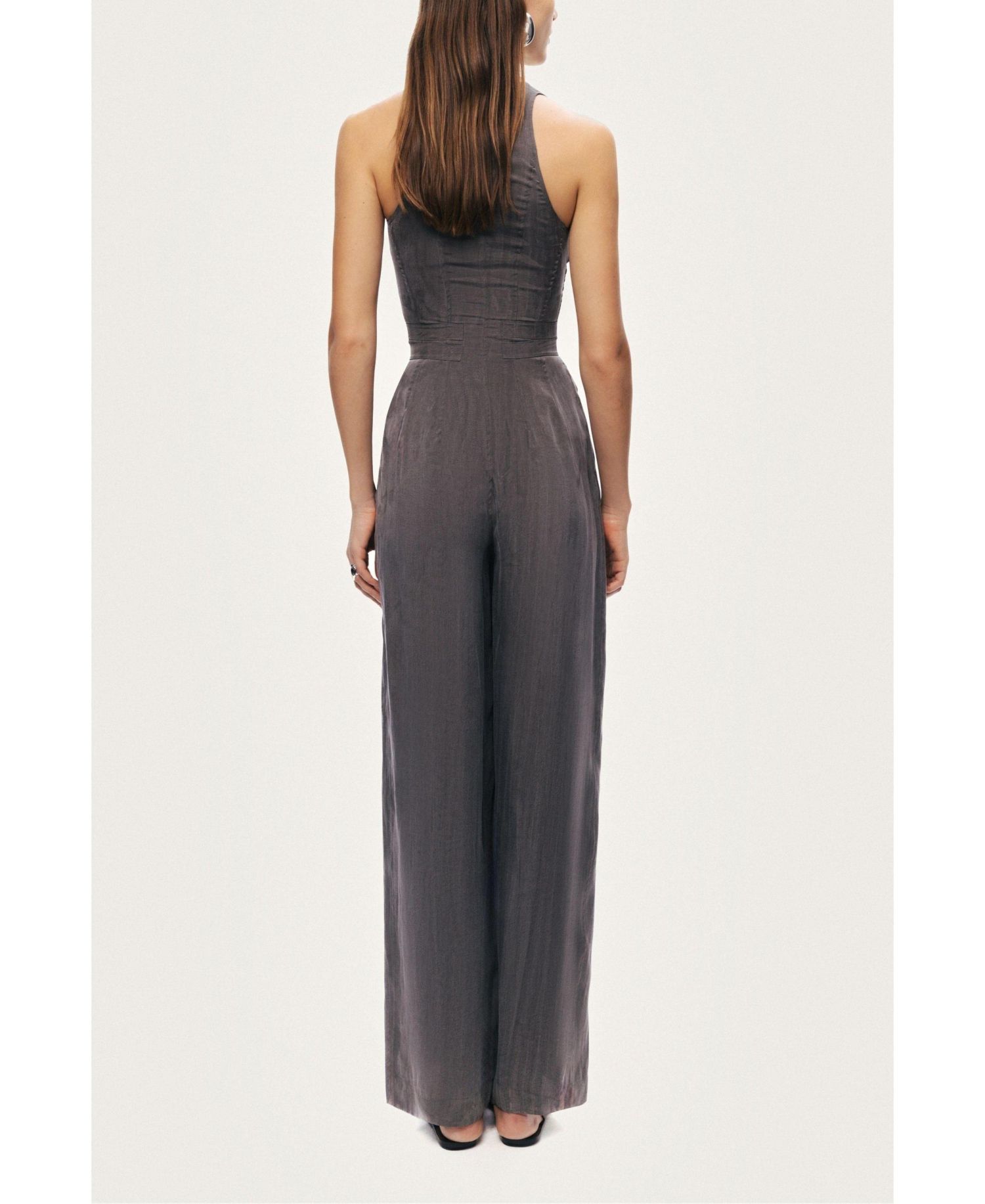 Women's Metal Belt Detail Jumpsuit