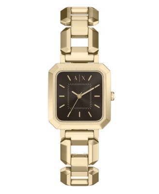 Armani Exchange Women's NA Quartz Gold Stainless Steel Watch 27mm