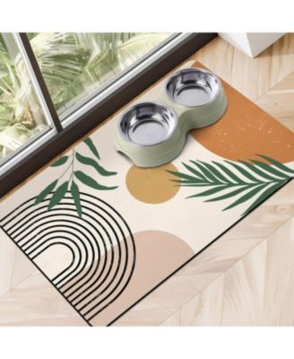 Super Absorbent Non-Slip Pet Feeding Mat Quick Dry Floor Protector