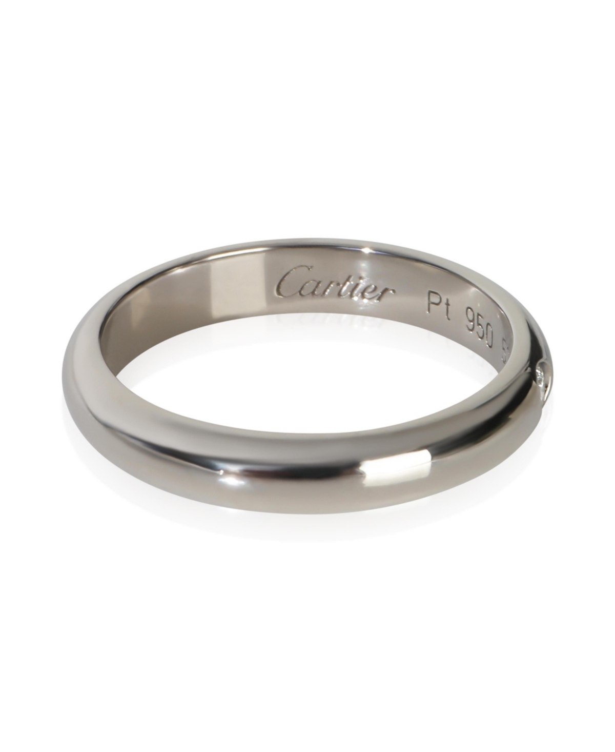Pre-Owned Cartier Platinum Diamond 1895 Band