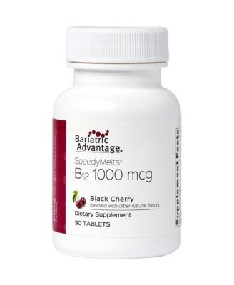 B 12 Speedy Melts, Vitamin B12  Supplement, Fast Melting with Folic Acid for Cherry, 90 Count