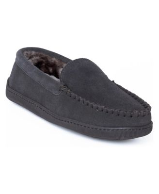Men's Suede Pile Lined Hardsole Venetian Slippers