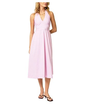 Women's Ora Poplin Stripe Halter Dress