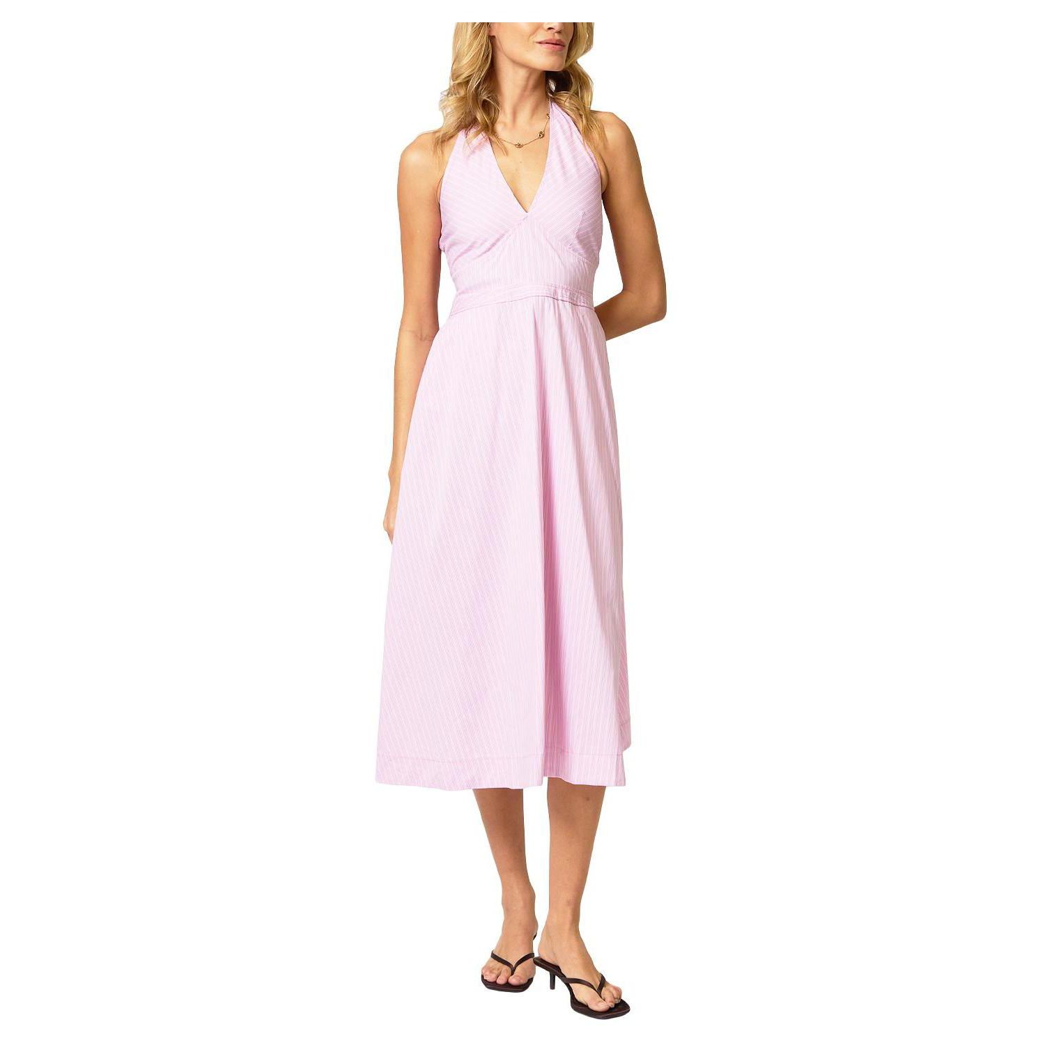 Women's Ora Poplin Stripe Halter Dress