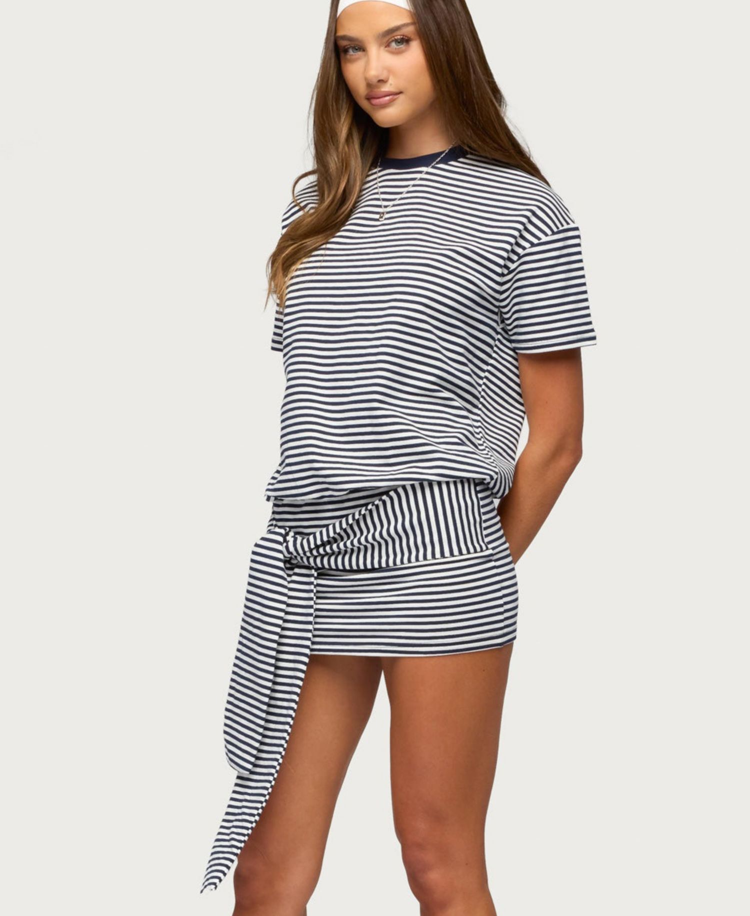 Women's Ardeney Striped T Shirt Mini Dress