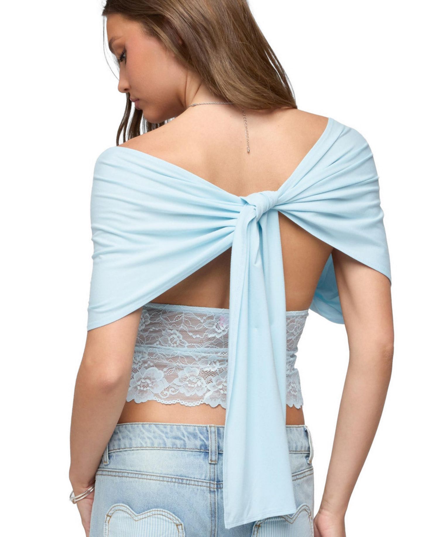 Women's Eloria Lacey Flutter Tie Top