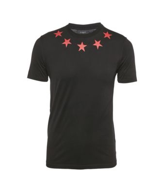 Men's Stars Print Jersey Crew Neck T-Shirt