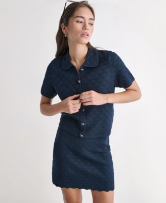 Women's Collared Button-Front Jacket