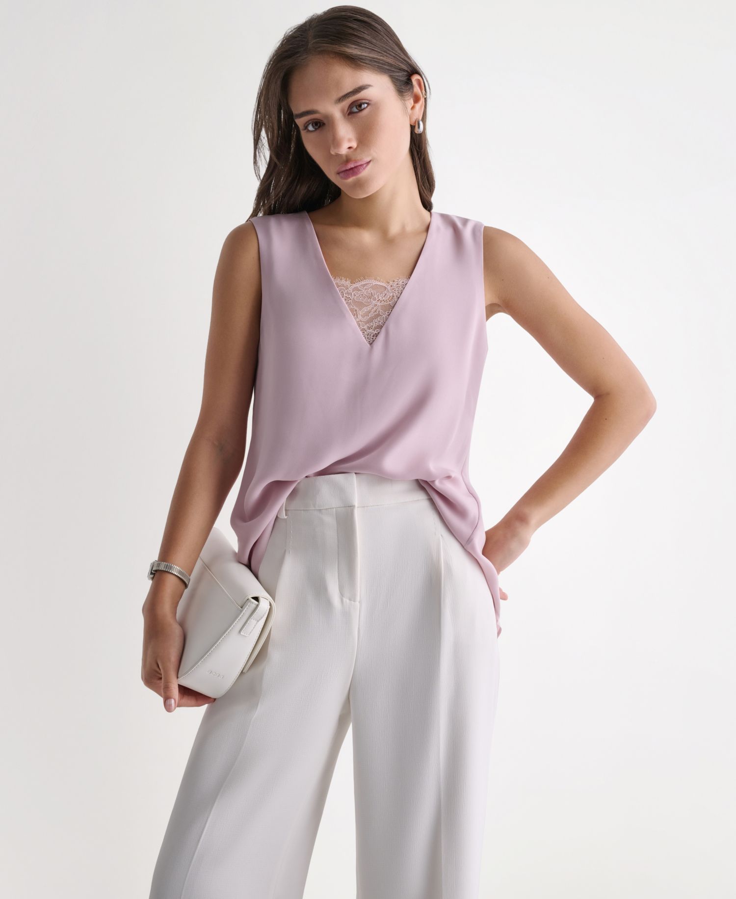 Women's Sleeveless V-Neck Blouse