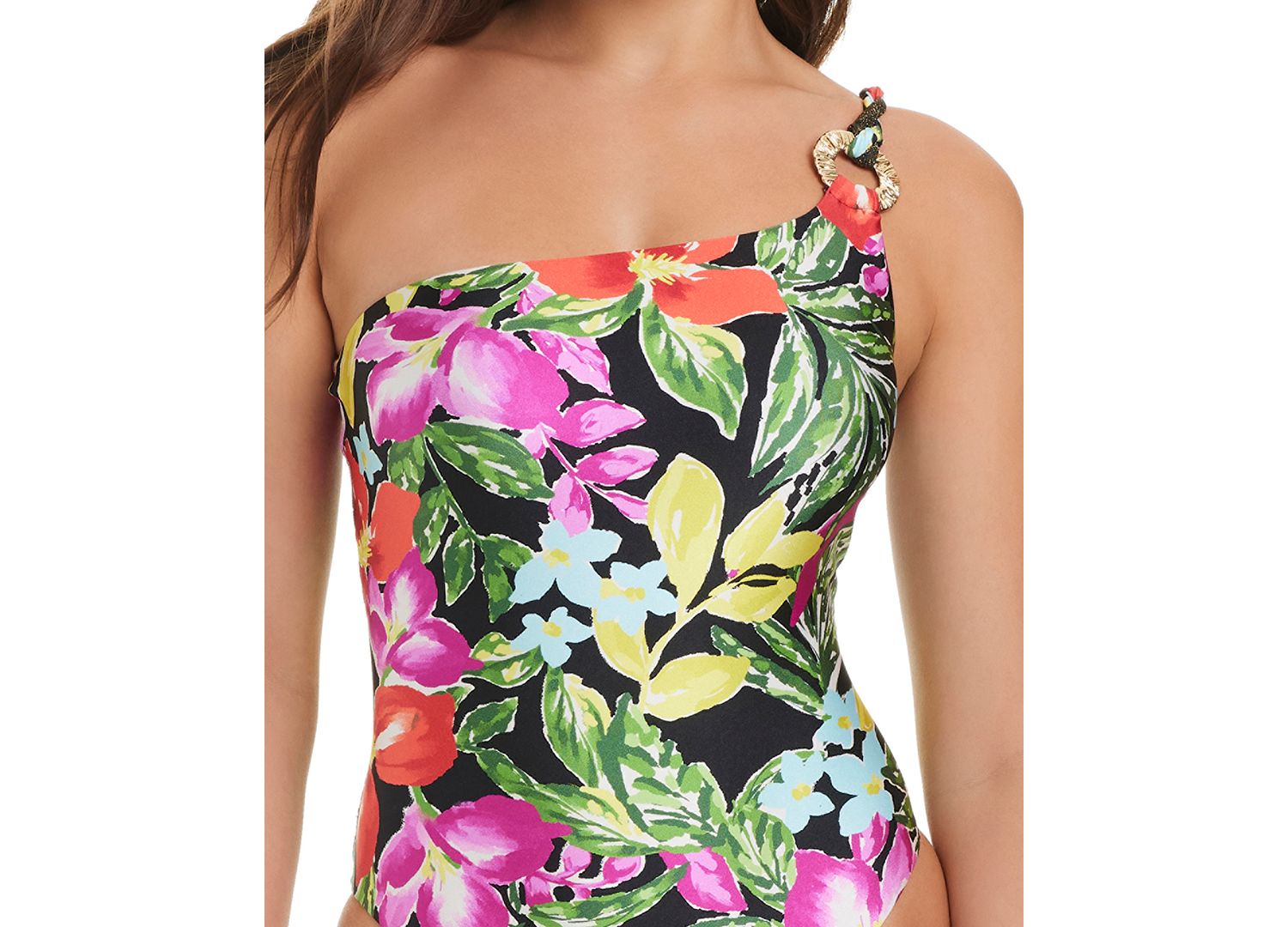Women's Casablanca One-Shoulder One-Piece Swimsuit